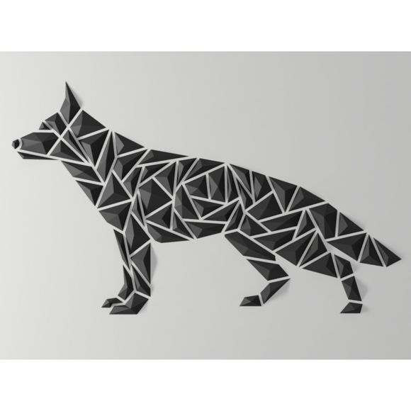 DGEmily Geometric German Shepard Wall Art | Large-Scale Wall Decor | Custom Size - Picture 3 of 4